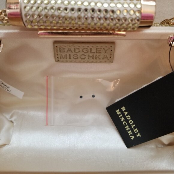Badgley Mischka Gold Clutch - Picture 5 of 6